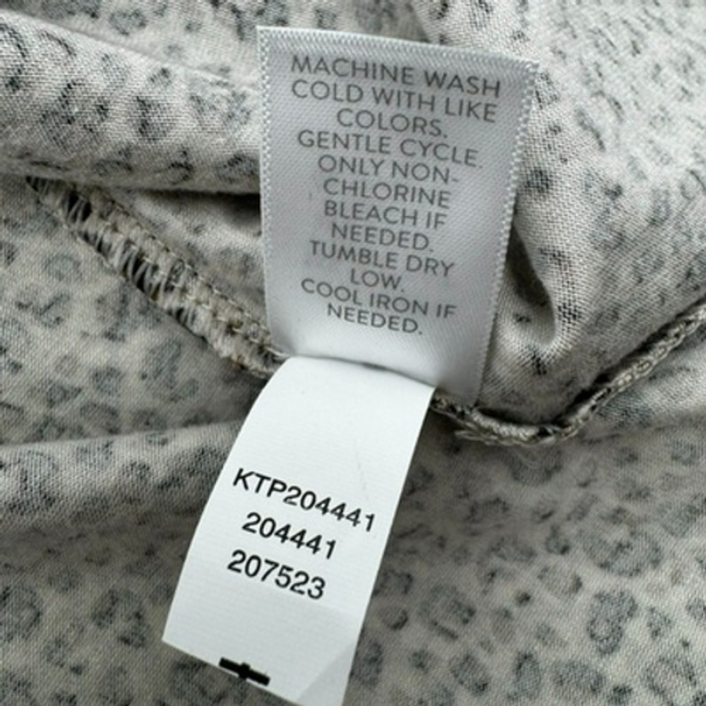 J. JILL NWT Women Large Luxe Supima Relaxed Tee Long Sleeve Animal Print Leopard - Picture 6 of 9